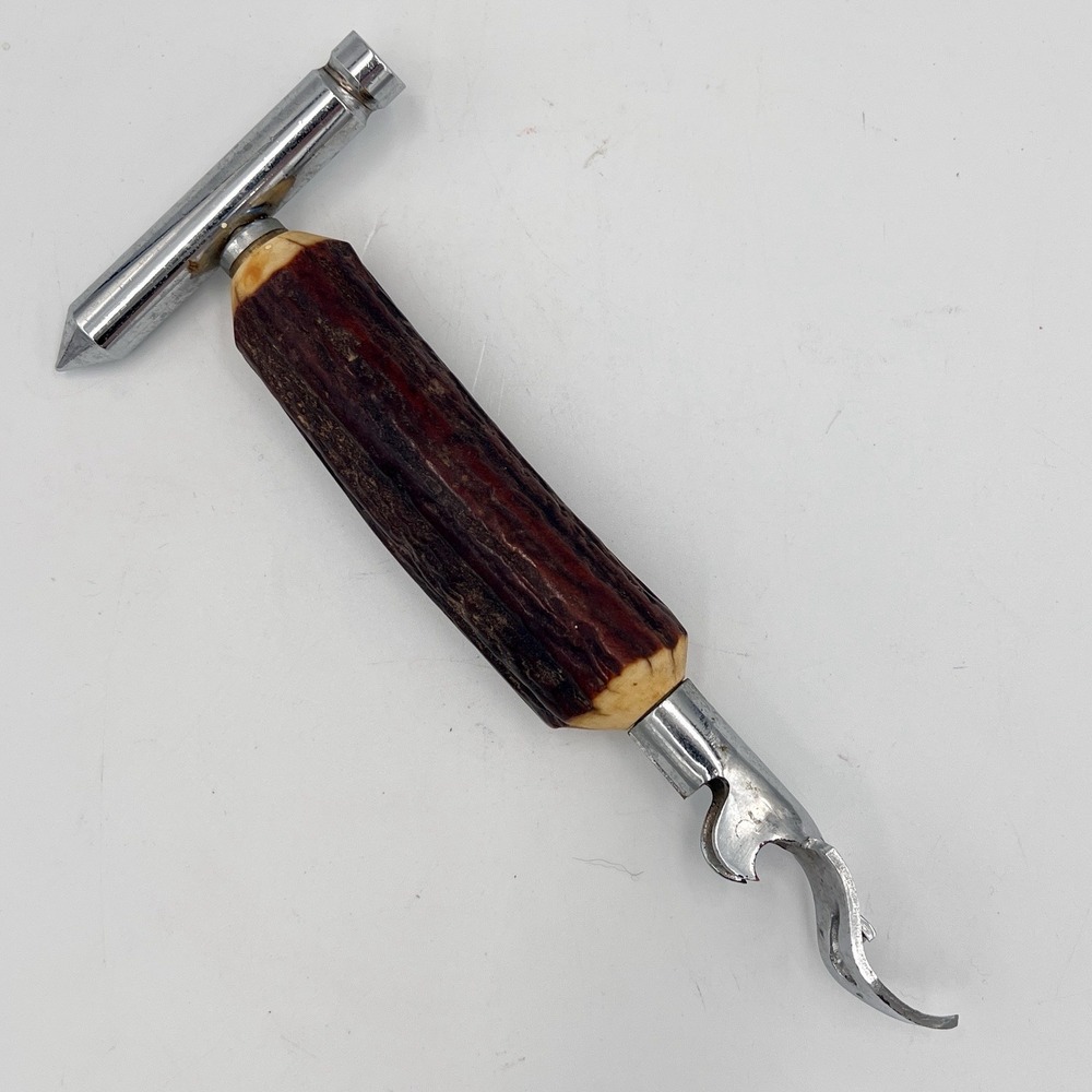 Vintage Stag Horn can opener Made in England - Picture 2 of 5